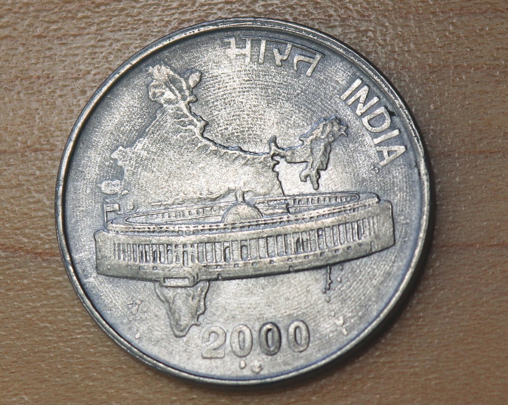 2000 India 50 Paise Bombay Mint