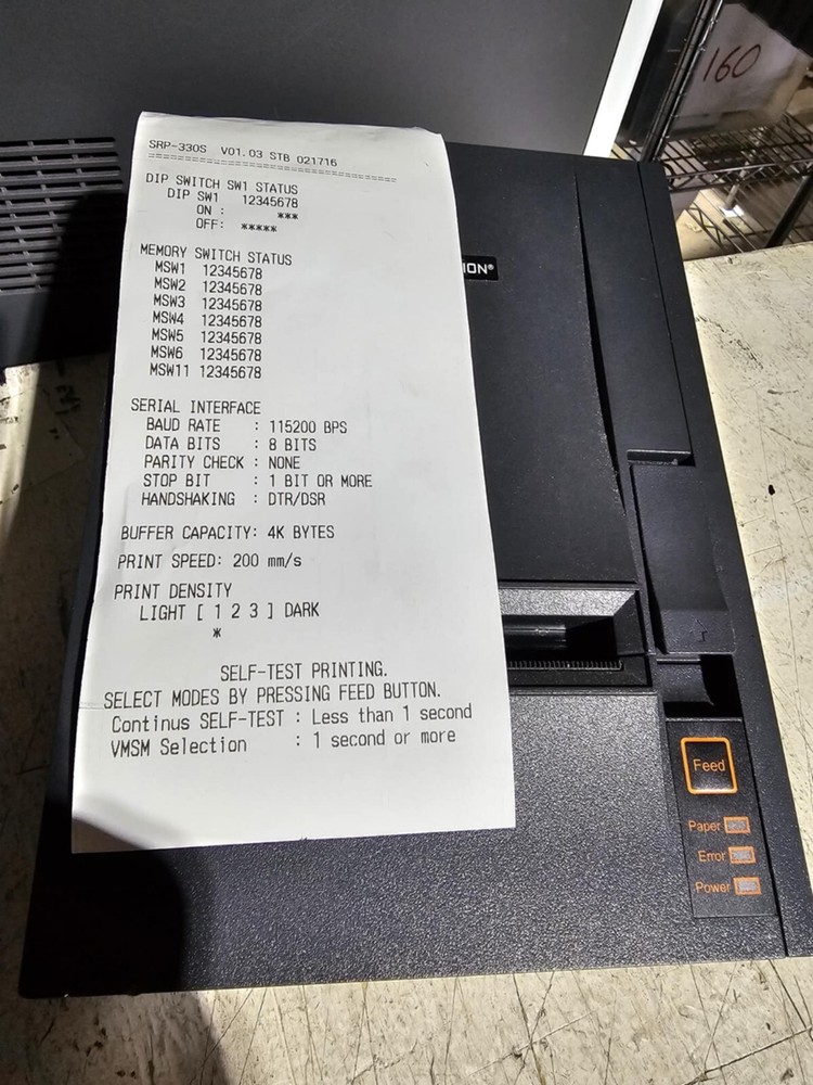 UP Solution Model TP-690bsThermal Receipt Printer w/ USB & Serial Port. #z22