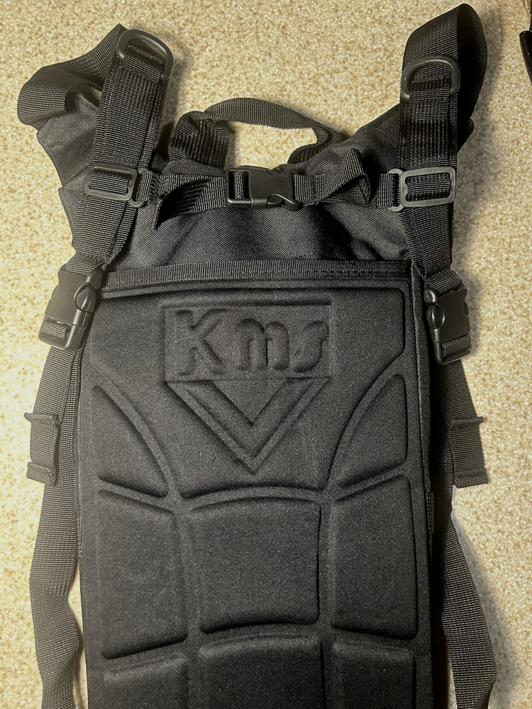 KMS Hydration Pack 2.5L Water Bladder Backpack Tactical Hiking Running Black