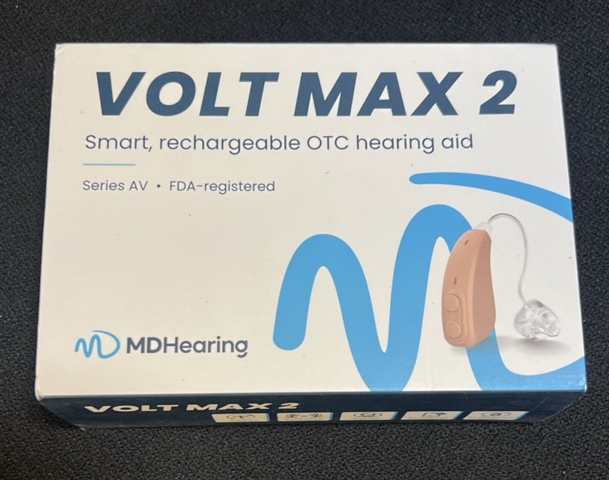 MD Volt Max 2 hearing aids BTE rechargeable bluetooth