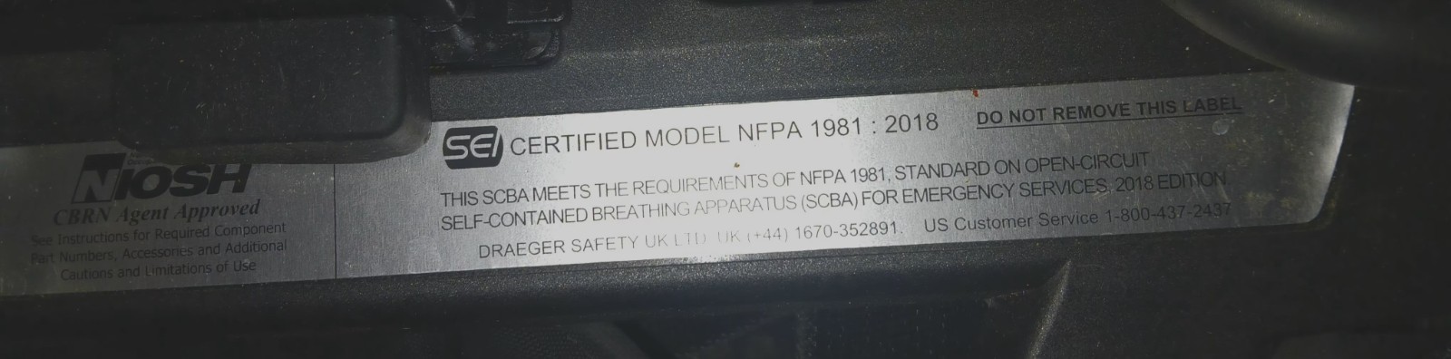 Dräger PSS 7000 SCBA NFPA 2018 Certified -Sentinel 7000 w/ 45 Min Composite Tank