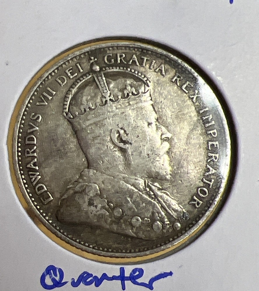 1909- Canada- Edward VII 25 Cents