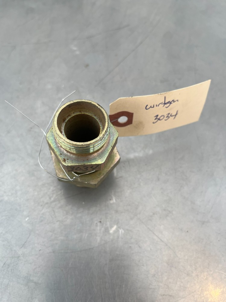 3034 Wirtgen HAMM Bulkhead COUPLING ADAPTER FITTING