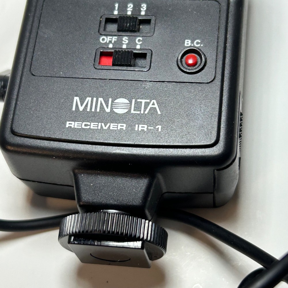 Minolta Receiver IR-1 Cables & Case Made in Japan