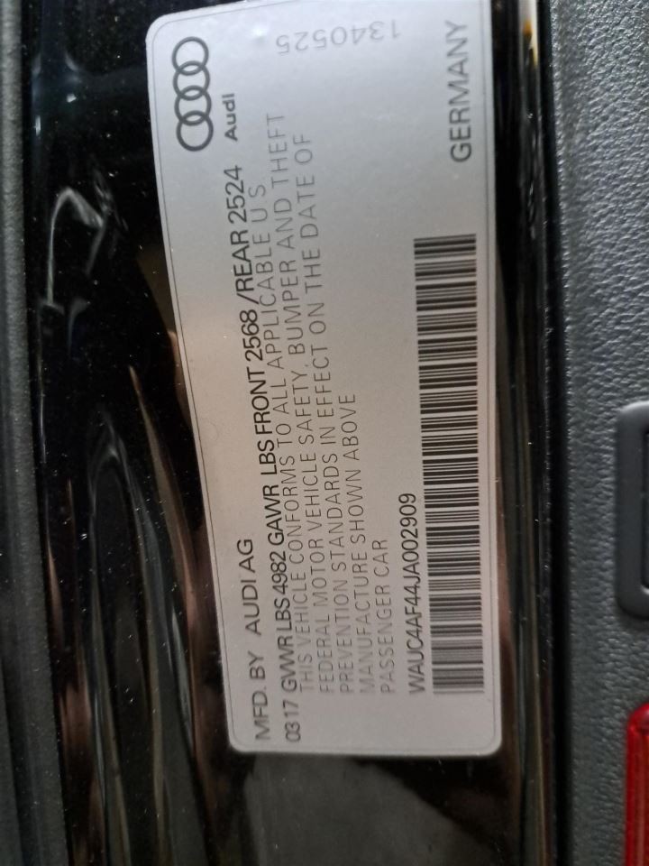 2018 S4 Audi Amplifier Sku#4357778