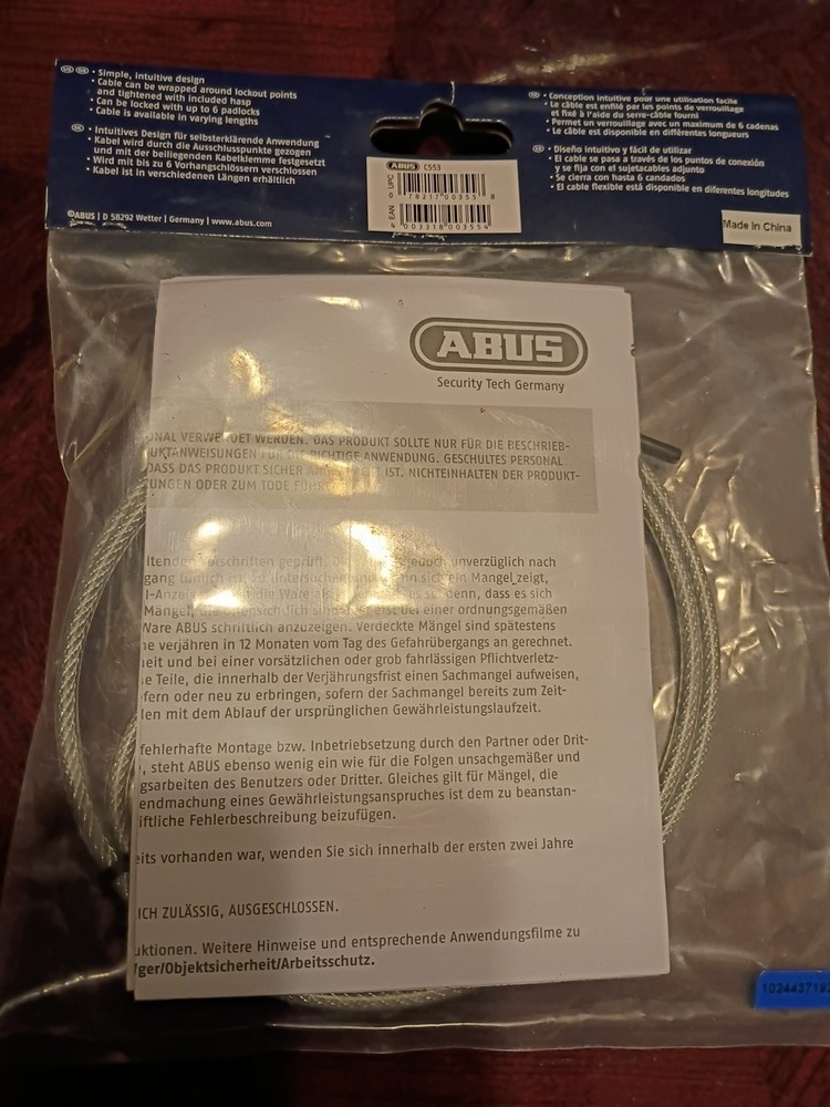 C553 Standard Cable Lockout