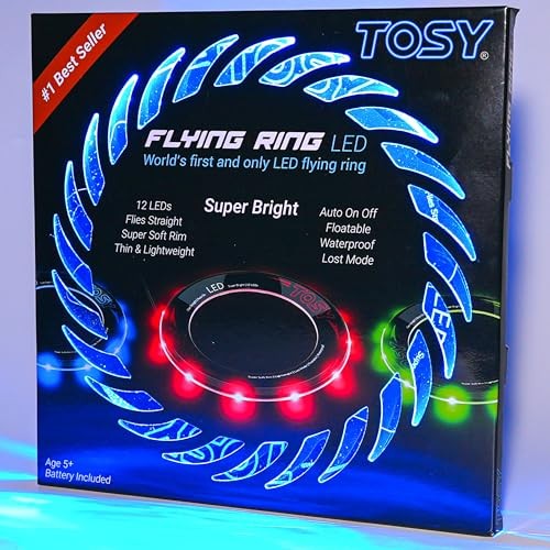 Flying Ring - 12 LEDs, Super Bright, Lost Mode, Auto Light Up, Safe & Blue