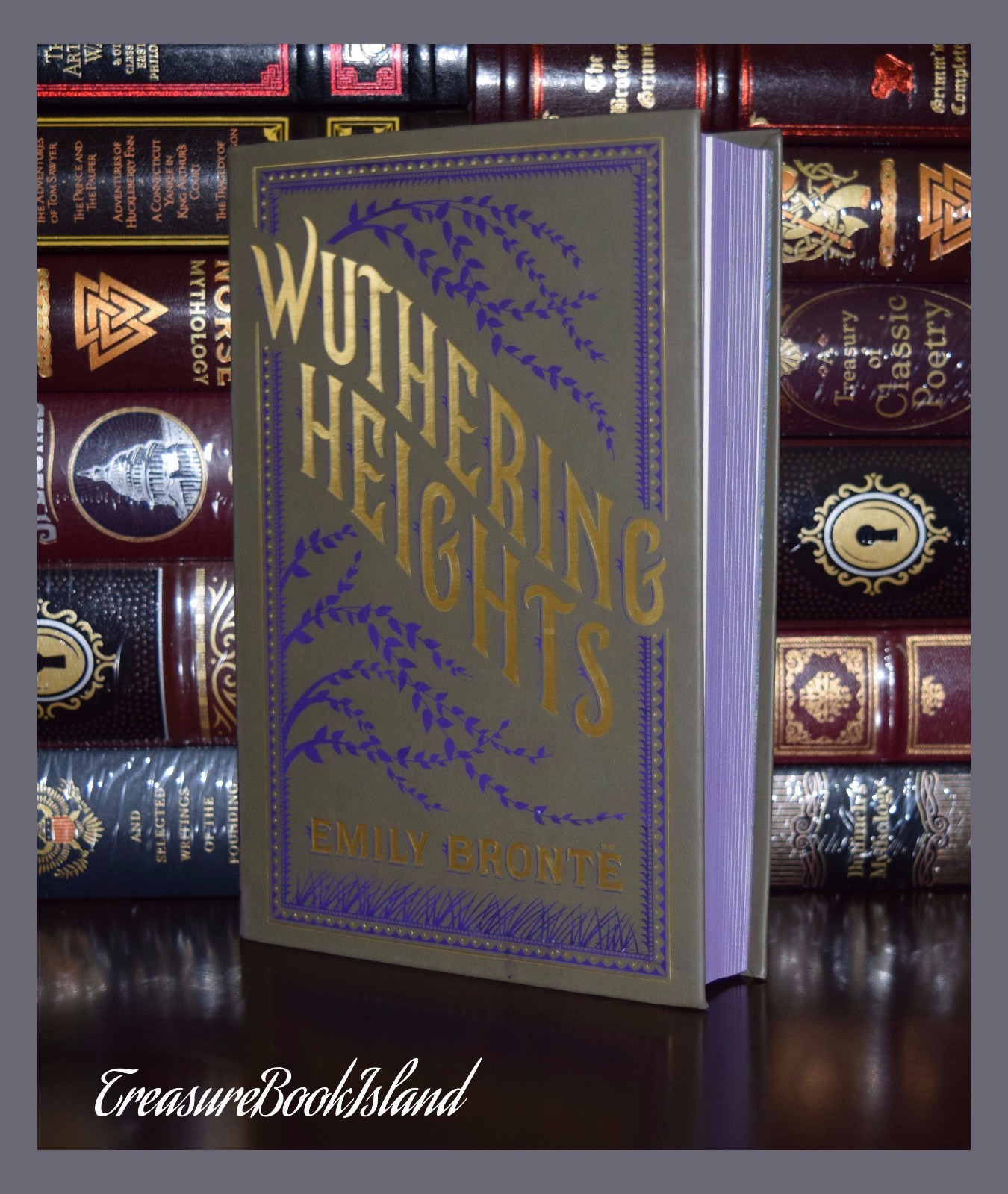WUTHERING HEIGHTS By Emily Bronte Brand New Leather Bound Collectible Edition
