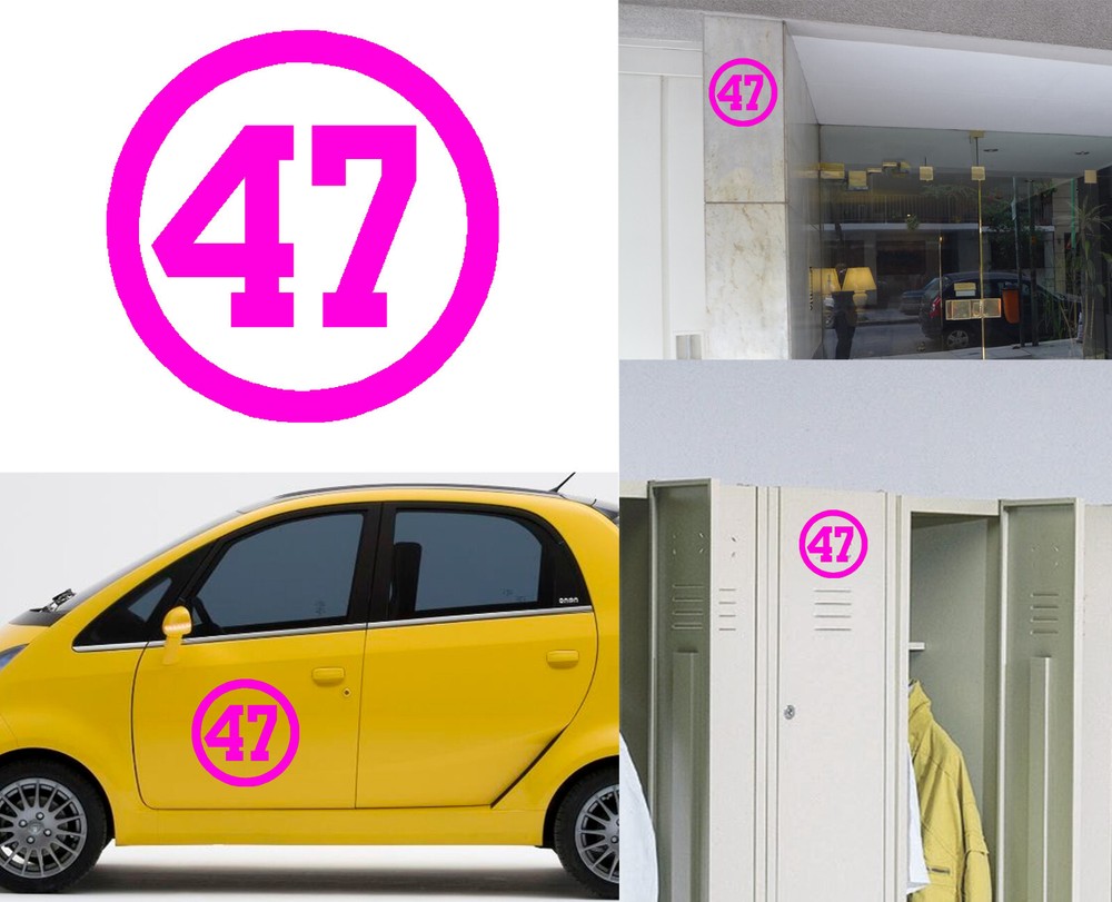 Number 47, Sticker Cut Vinyl Version Vers.iiib
