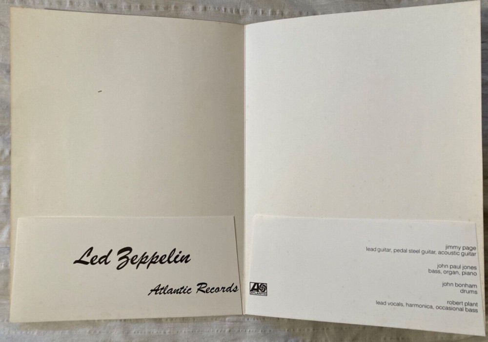 Led Zeppelin 1969 Press Kit Folder New Old Stock Mini Poster