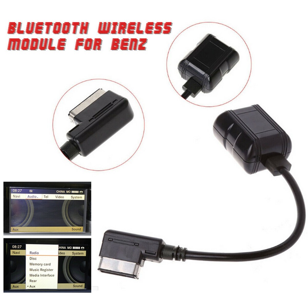 Car Bluetooth Wireless Module For Benz Radio Stereo Aux Cable Adapter MMI Socket