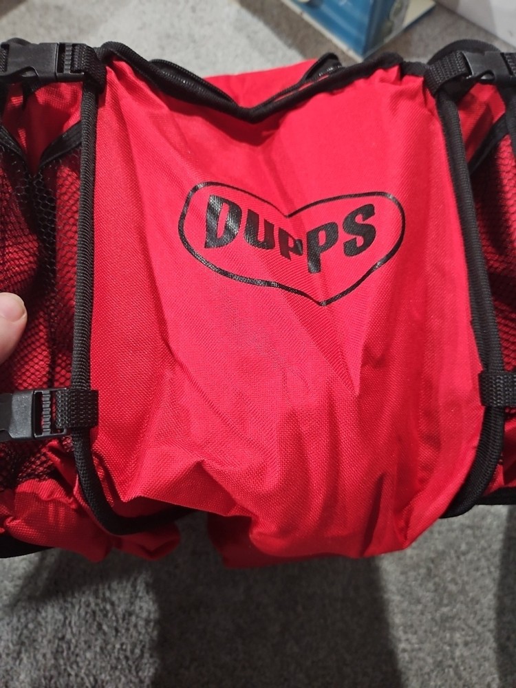 Dupps Red Gym Bag Medium With Many Compartments