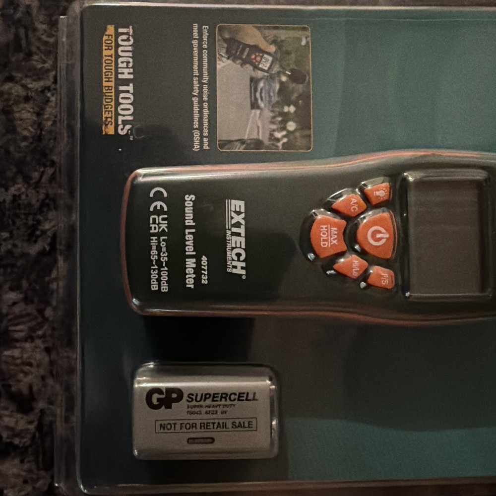 Extech Flir 407732 Sound Level Meter Class 2 Decibel Meter New