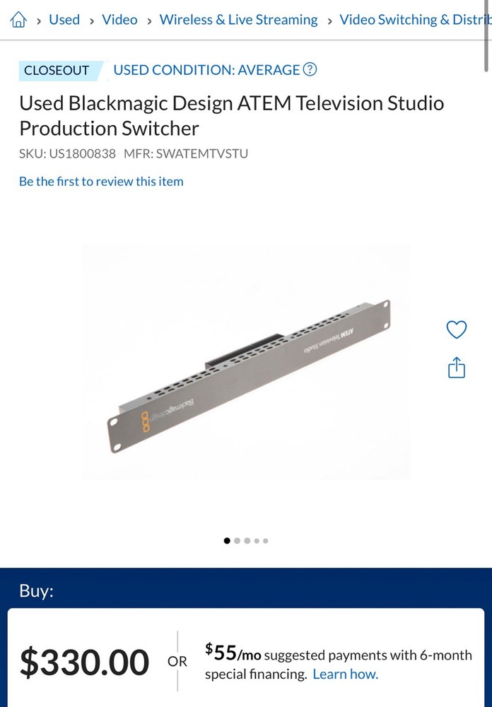 Blackmagic ATEM Television Studio