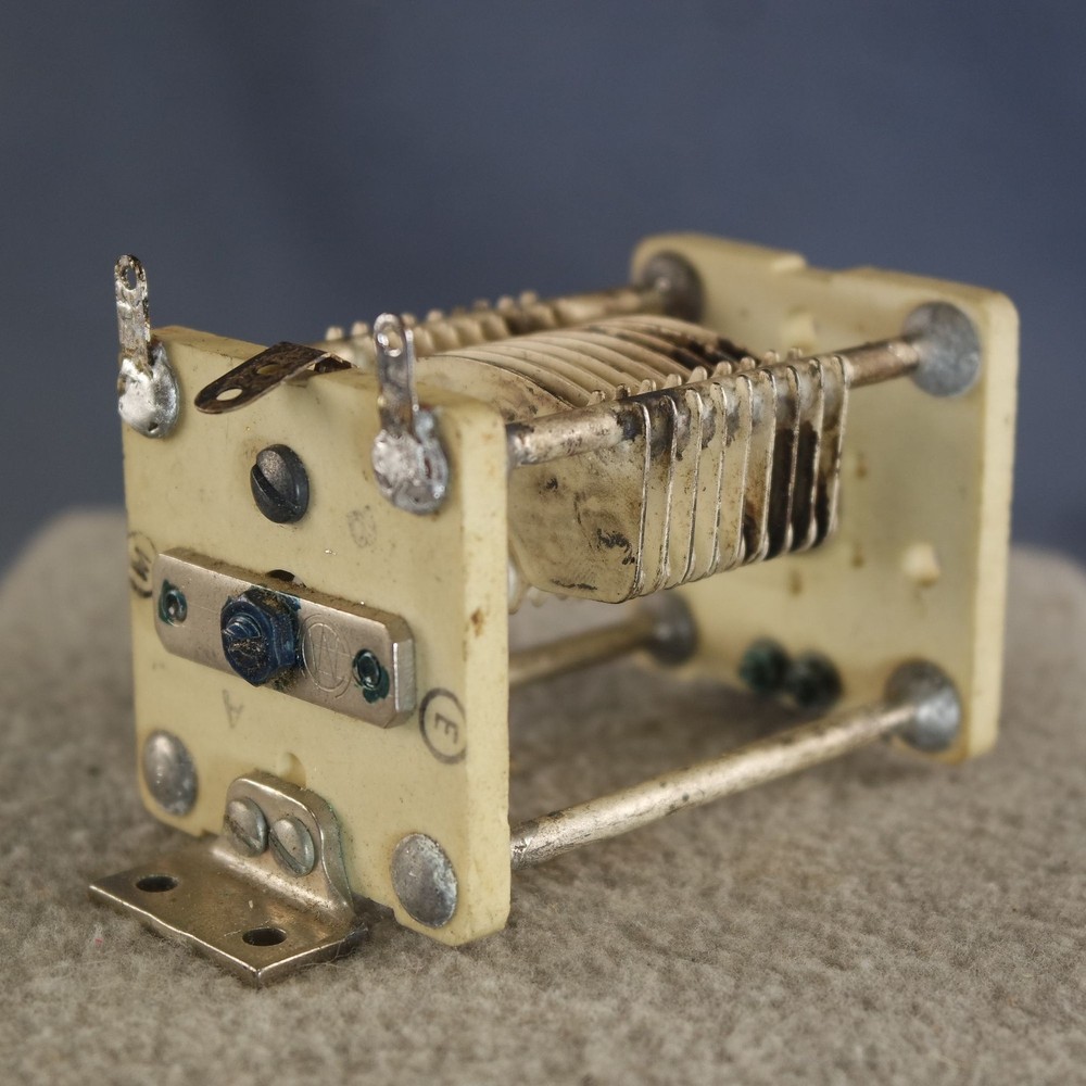 Silver Plated Variable Capacitor 100 pf .040" Gap HAM Tuners