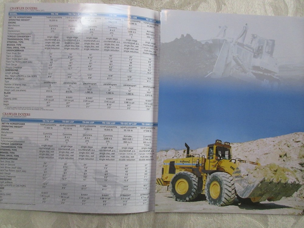 Dressta Product Specifications Brochure 2006