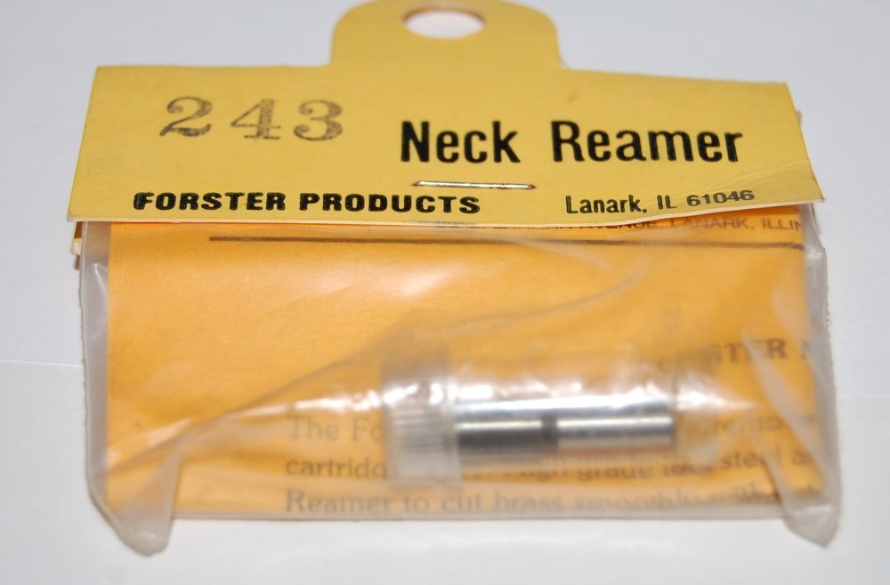 Forster Products Inside Neck Reamer .257 .277 .284 Diameter