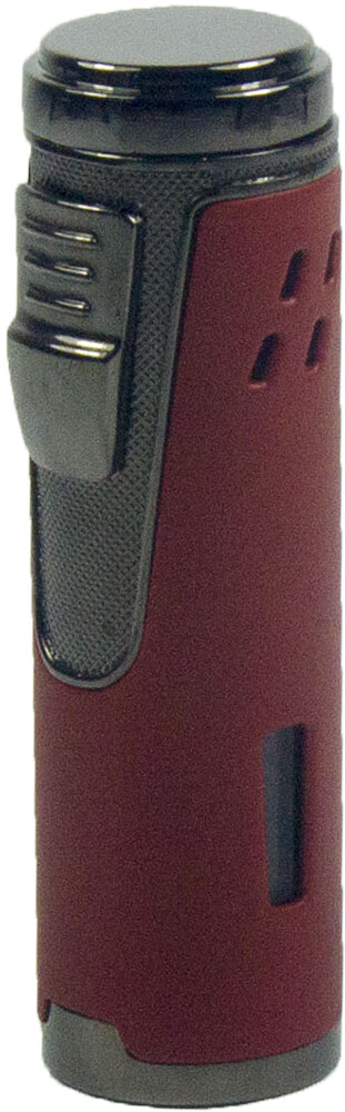 Quintuple Flame Cigar Torch Lighter with Cigar Punch Cutter Adjustable Flame