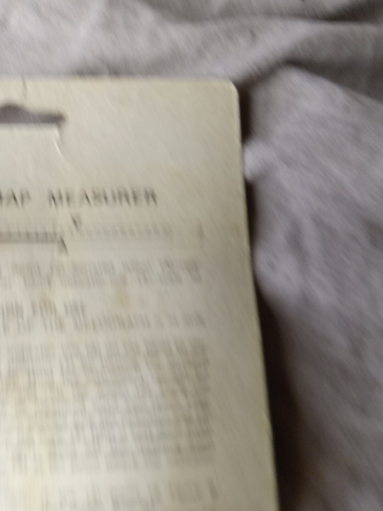 Vintage Universal Map Route Measurer