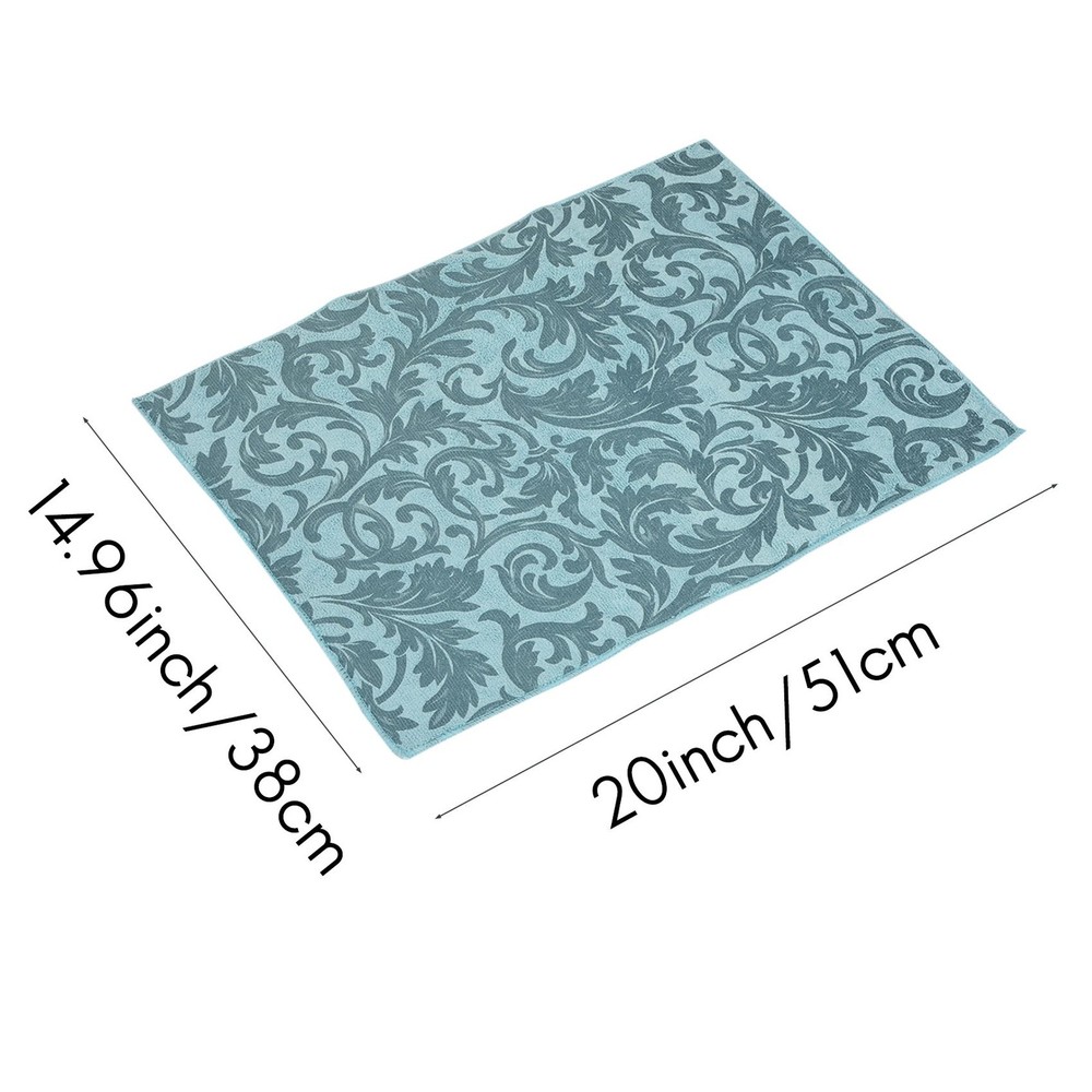 2 Pack Dish Drying Mat Absorbent Drying Mat Machine Washable Dish Drying3418