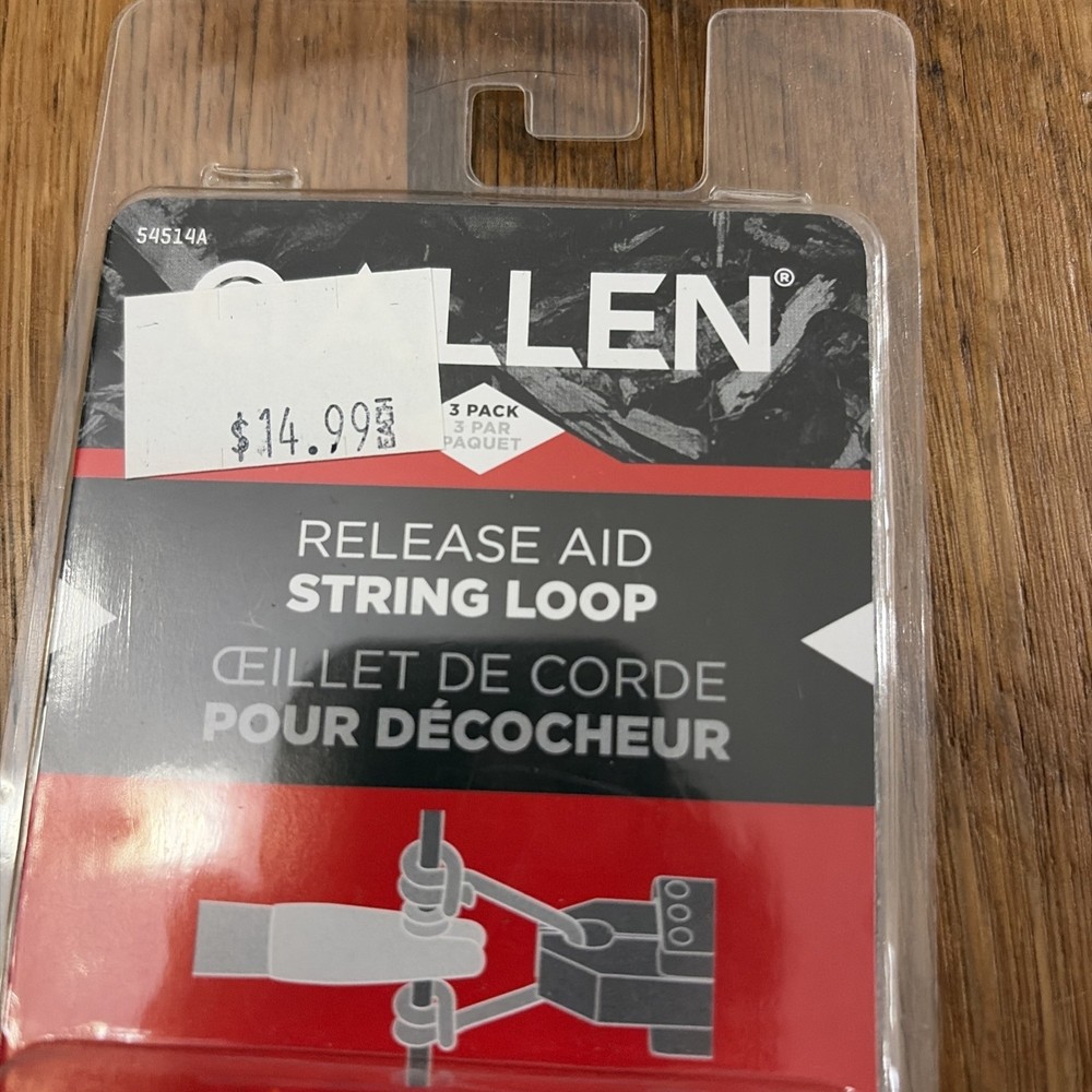 Allen Release Aid String Loop Orange NIB 3 Pack
