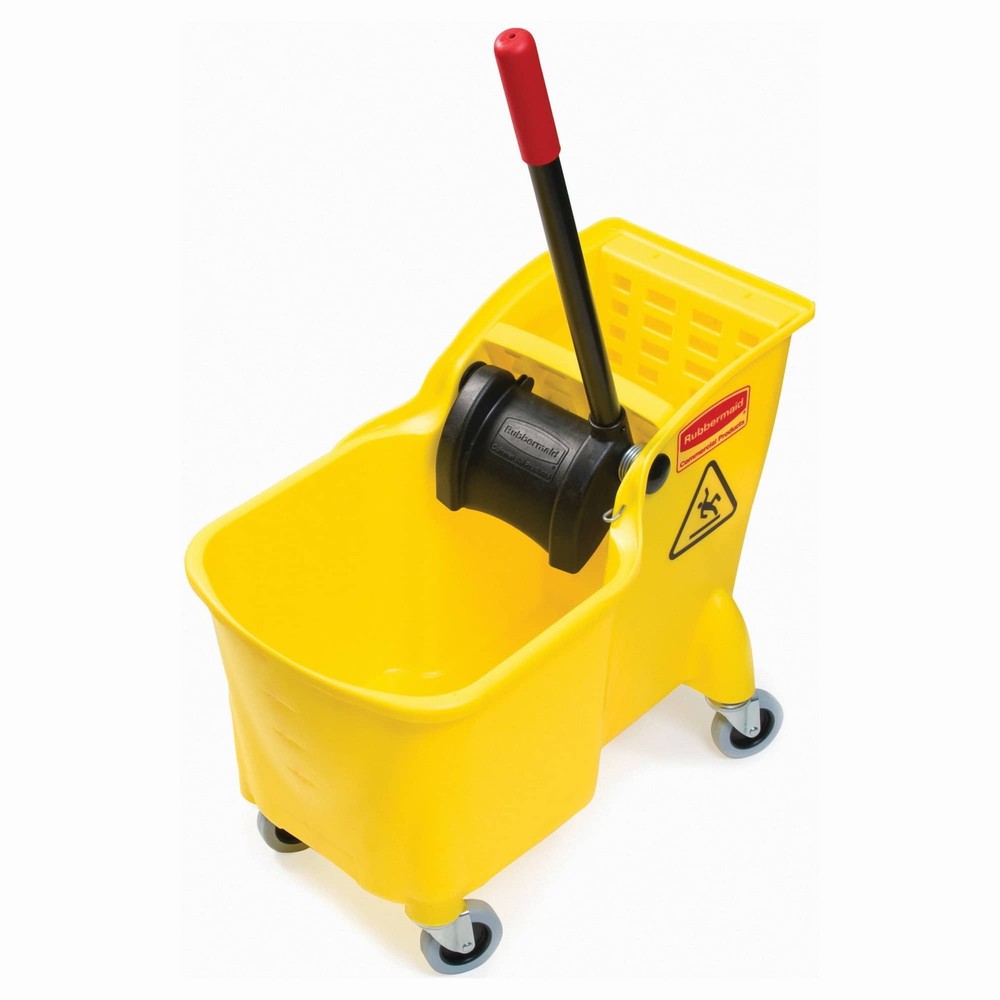 Tandem 31-Quart Bucket & Wringer Yellow