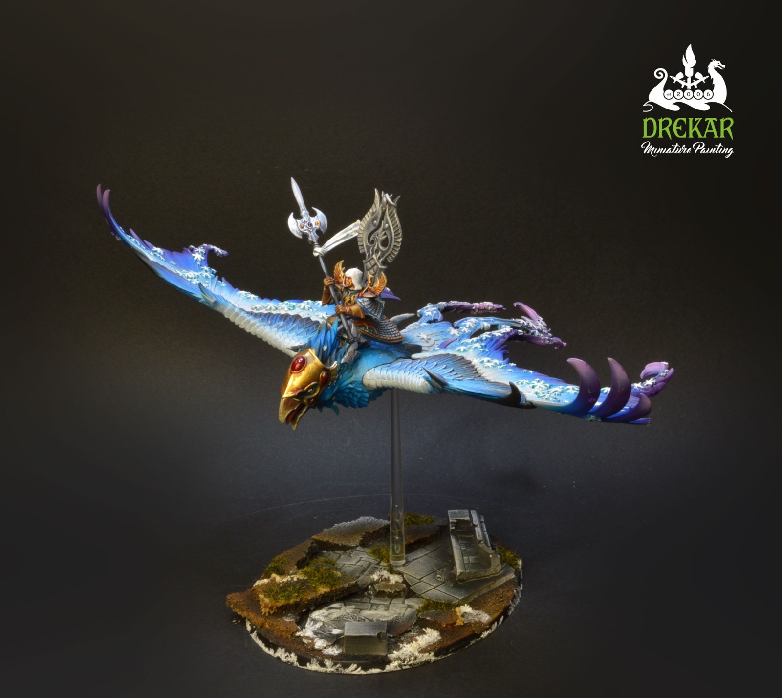 Frostheart Phoenix High elf  old world ** COMMISSION ** painting