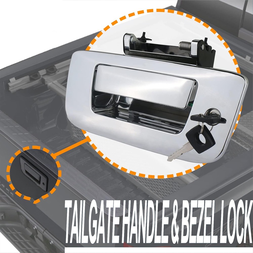 Locking Tailgate Latch Handle for Silverado Sierra 2500 3500 HD 2007-14 17802393