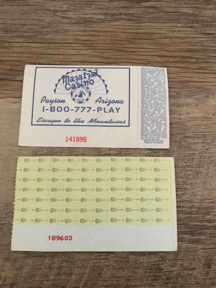 Hard Rock Hotel Ticket Stubs