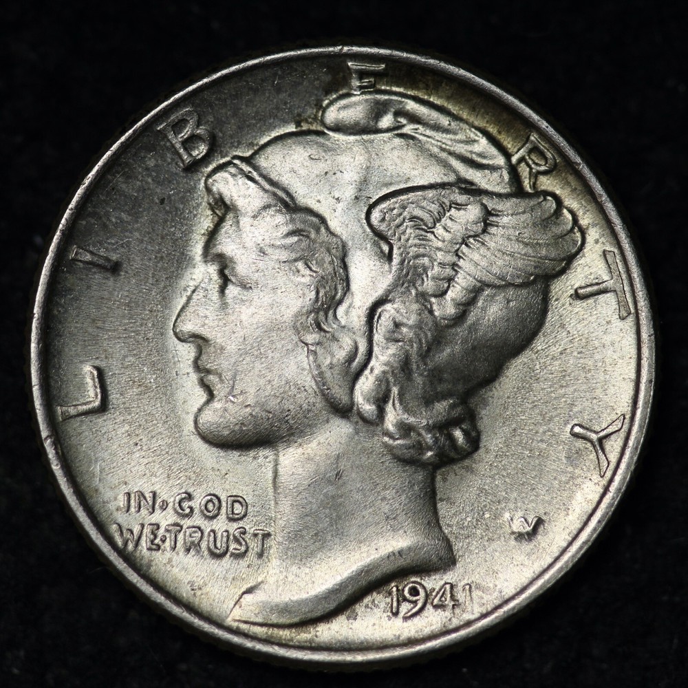 1941 Mercury Silver Dime GEM BU *UNCIRCULATED* MS E277 JSL