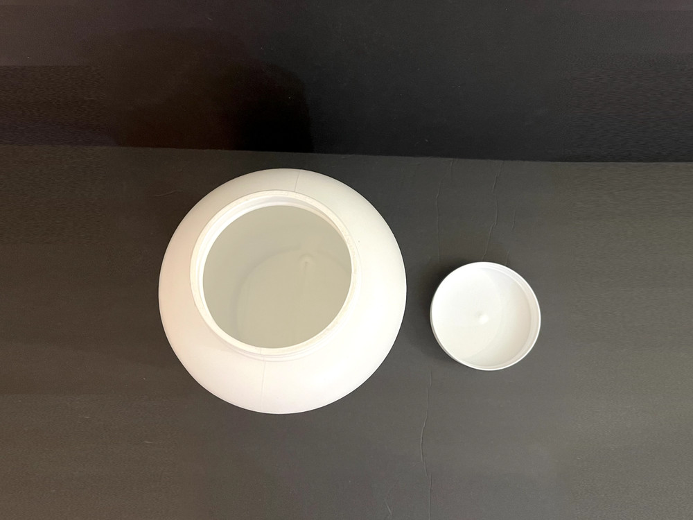 SELECT QUANTITY Giant 11 x 8" two GALLON White Plastic Jar Round Container w Lid