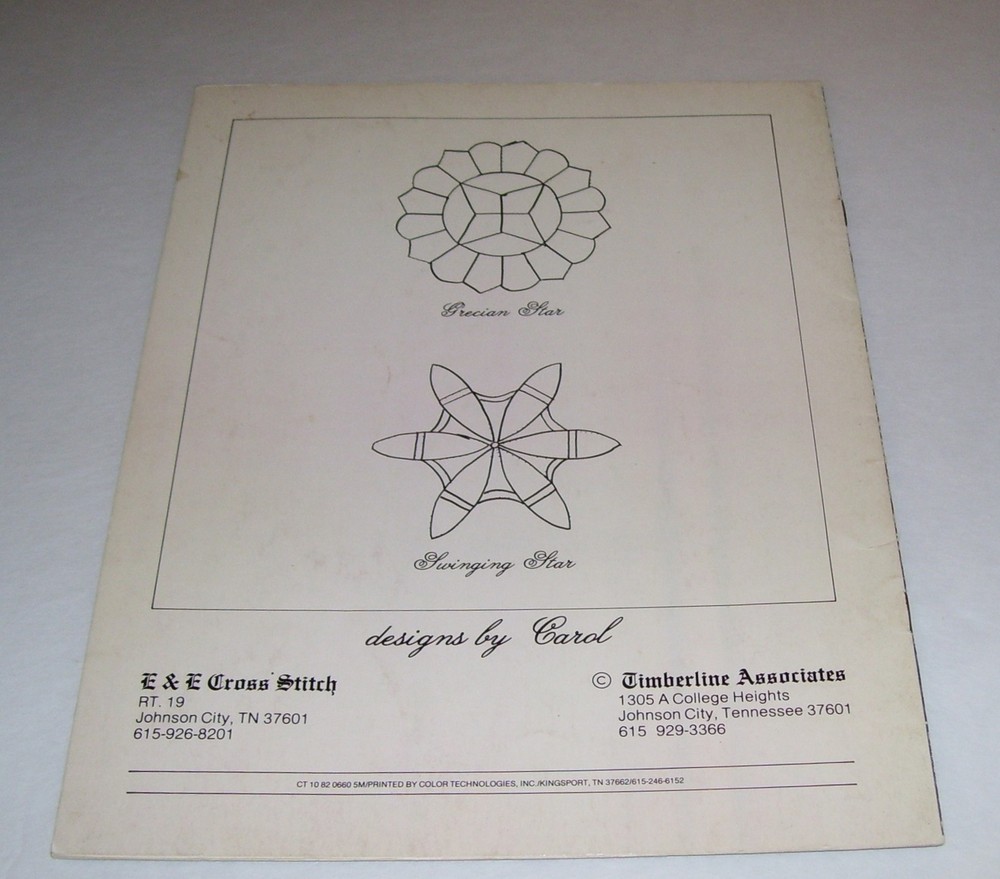 CANDLEWICKING CHRISTMAS KEEPSAKES PATTERN LEAFLET BY TIMBERLINE ASS