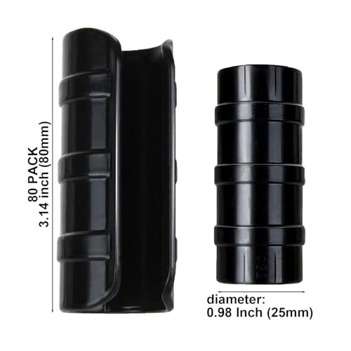 80PCS 3/4 inch Greenhouse Clips Greenhouse Clamps Plastic Clamps Garden Black