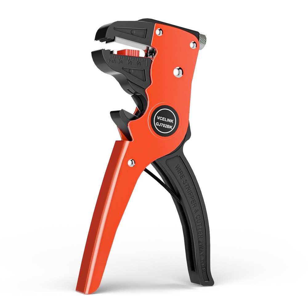 VCELINK Automatic Quickstrip Wire Stripper and Cutter, Professional Black