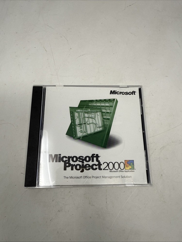 Vintage Microsoft Project 2000 SR-1 With Product CD Key