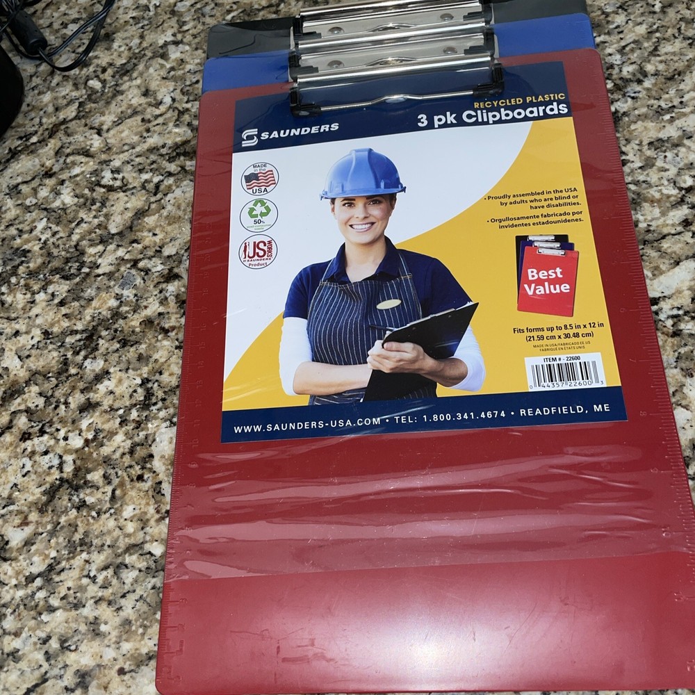 SAUNDERS 3 Pack Clipboards