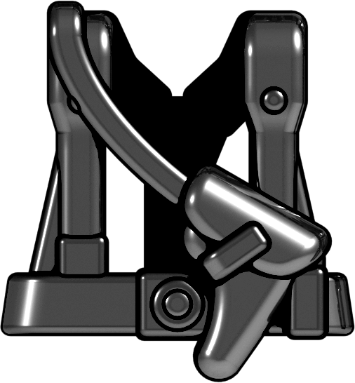 BrickArms Black WW2 German Command Vest Weapons for Brick Minifigures