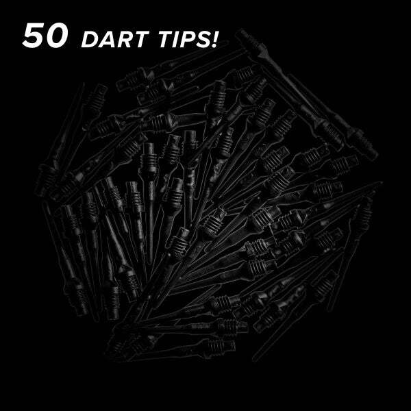 Viper Tufflex Tips II 2BA 50Ct Soft Dart Tips - Black