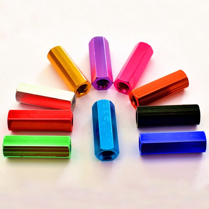 M6 Aluminium Alloy Threaded Standoff Spacers Hex Nuts Stud Sleeving Connector