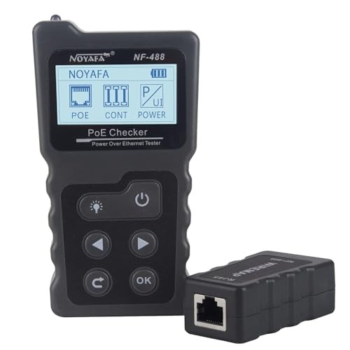 POE Cable Tester for Power Over Ethernet, Network Cable Continuity NF-488