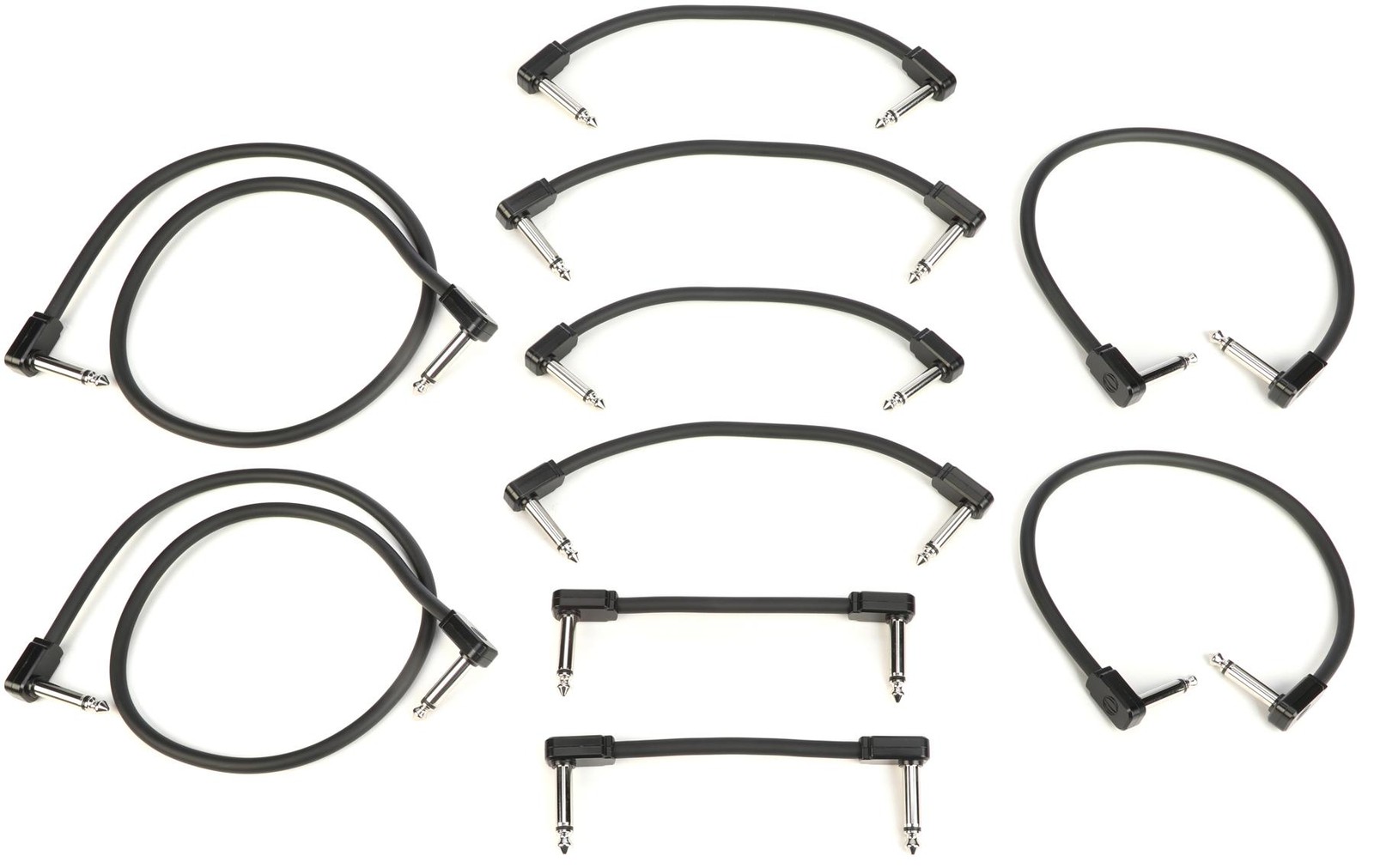 Ernie Ball Flex Patch Cables Pedalboard Pack - Black