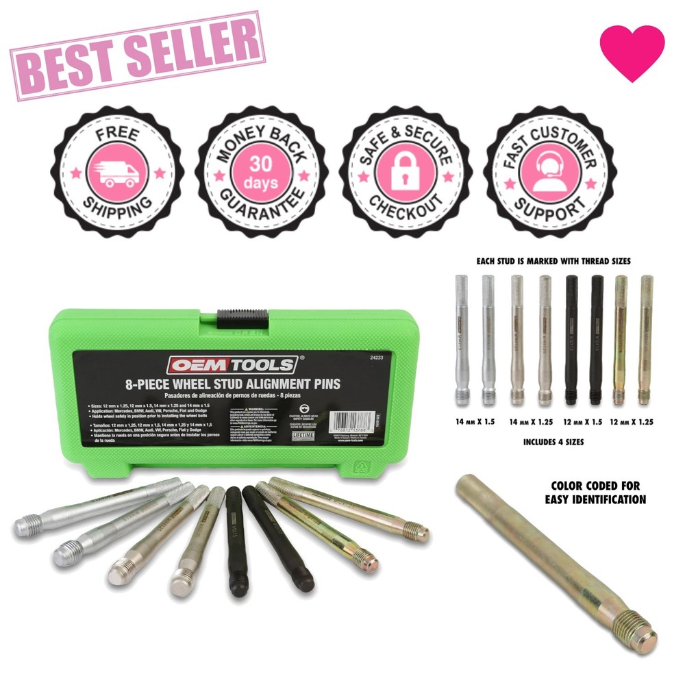 Essential Wheel Fitment Tool Set - 8-Piece Alignment Kit for Vehicles
