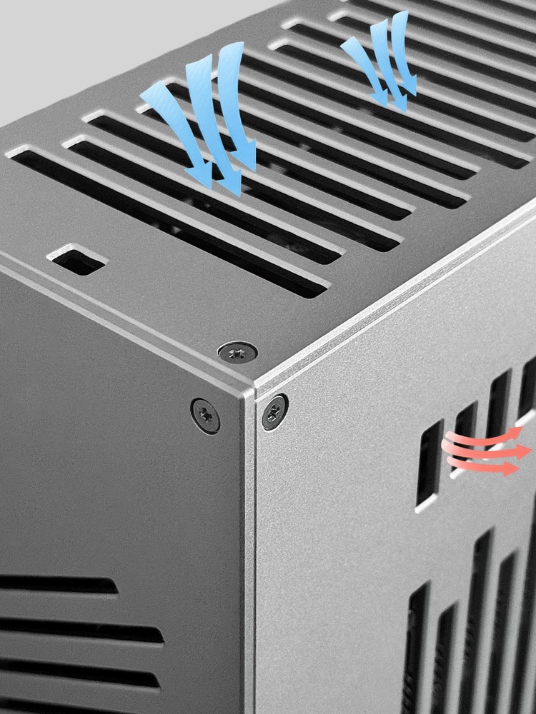 Small Form Factor SFF PC Case - Vector Designs - The Industrial Mini ITX Gaming