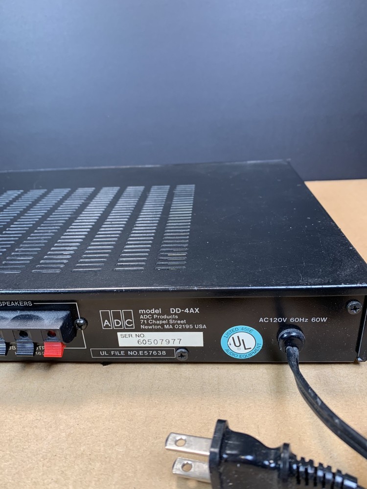 ADC DD-4AX DIGITAL STEREO DIGITAL DELAY PROCESSOR Works Ships Fast!!!