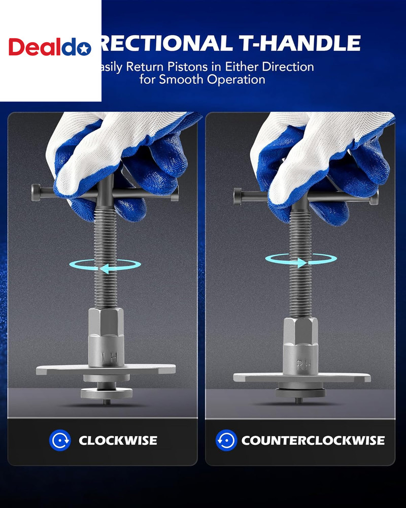 24Pc Brake Caliper Compression Tool Set, Heavy Duty Brake Piston Compressor Tool