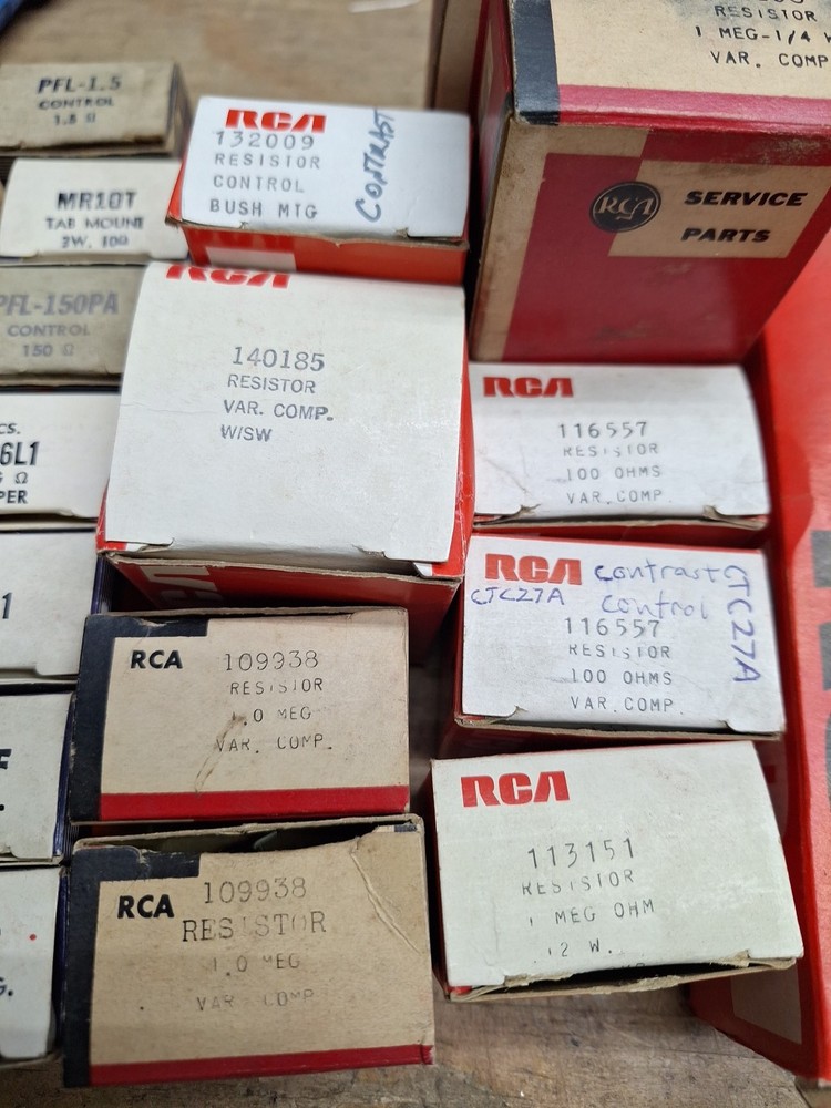 NOS Potentiometer Lot Mostly RCA