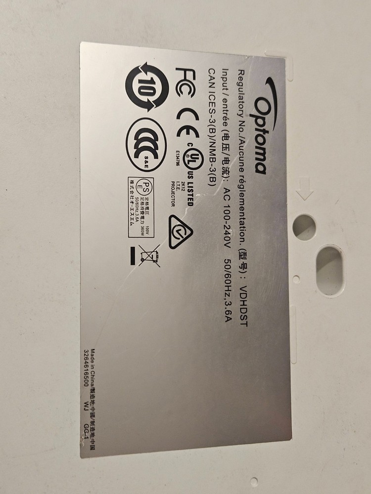 Optoma VDHDST-P004 DLP HD Projector *READ*