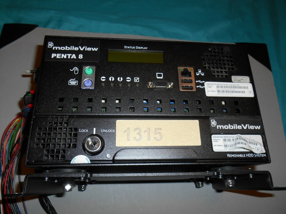 MobileView Penta 8 channel Vehicle,  Camera System with 2tb Hdd Storage Caddy