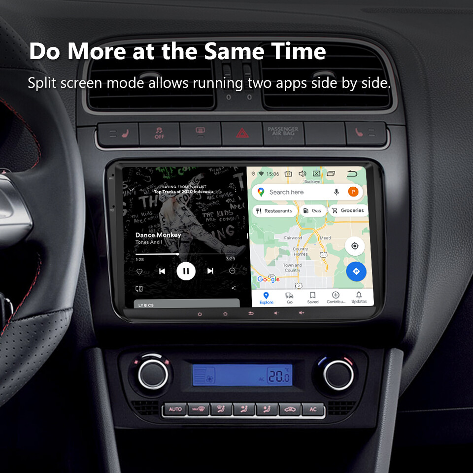 Octa Core 9" Android Car Stereo Radio CarPlay GPS DSP For VW Jetta Passat Golf 6