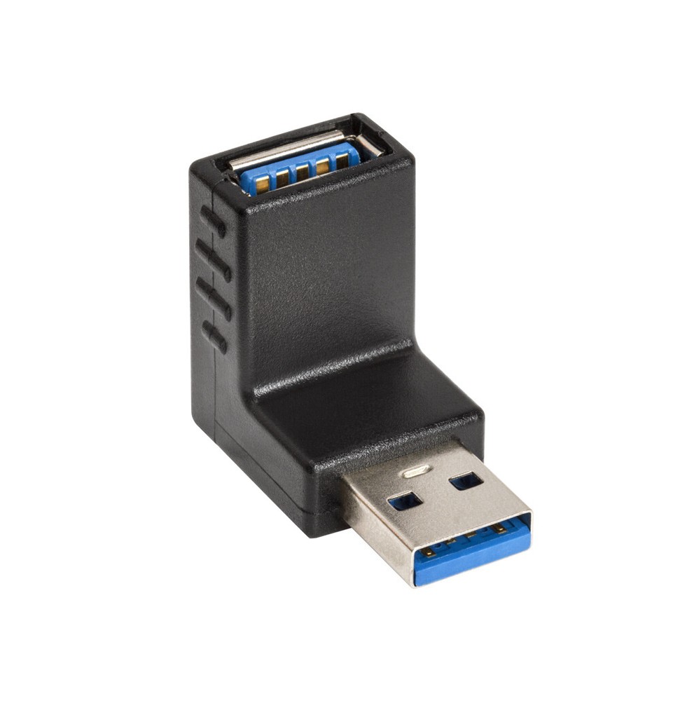 2 Pack USB 3.0 Adapter Type-A Right Angle USB Cable Extender 90 Degree Converter